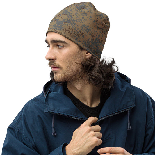 Russian EMR Digital Winter Grey CAMO Beanie - S