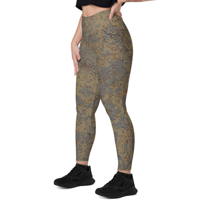 Russian EMR Digital Winter Grey CAMO Leggings with pockets - Womens With Pockets