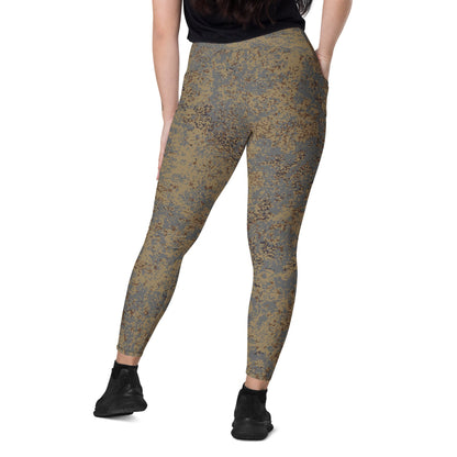 Russian EMR Digital Winter Grey CAMO Leggings with pockets - Womens With Pockets