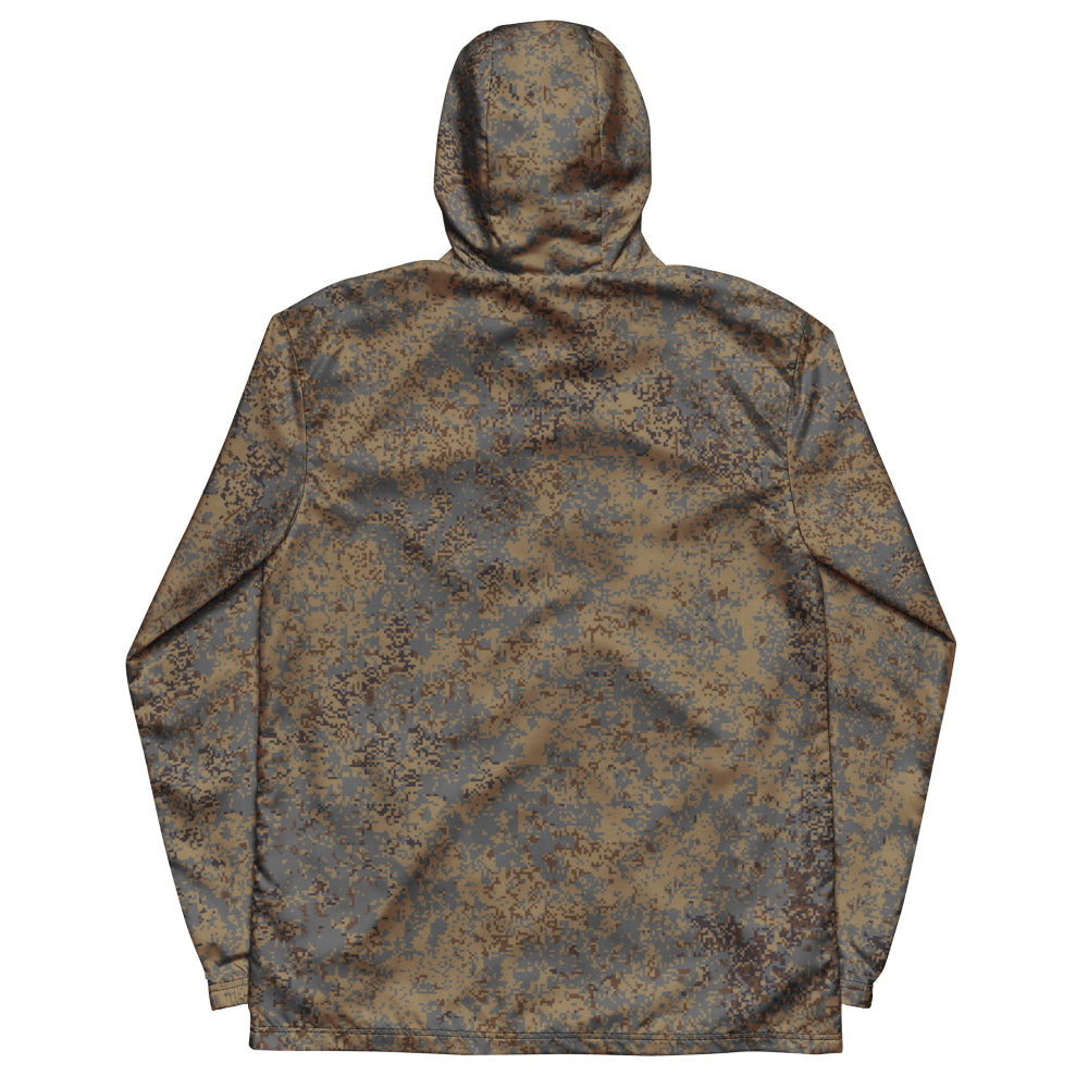 Russian EMR Digital Winter Grey CAMO Men’s windbreaker - Mens Windbreaker