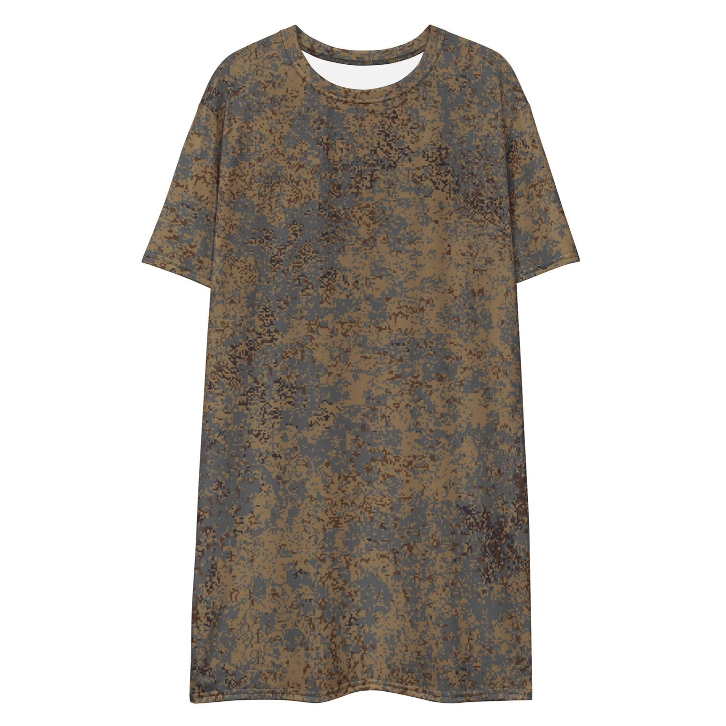 Russian EMR Digital Winter Grey CAMO T-shirt dress - Womens T-Shirt Dress