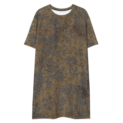 Russian EMR Digital Winter Grey CAMO T-shirt dress - Womens T-Shirt Dress