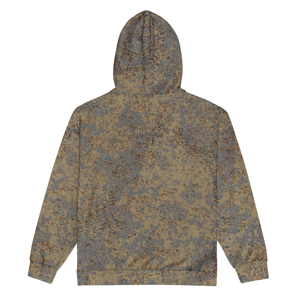 Russian EMR Digital Winter Grey CAMO Unisex zip hoodie - Zip Hoodie