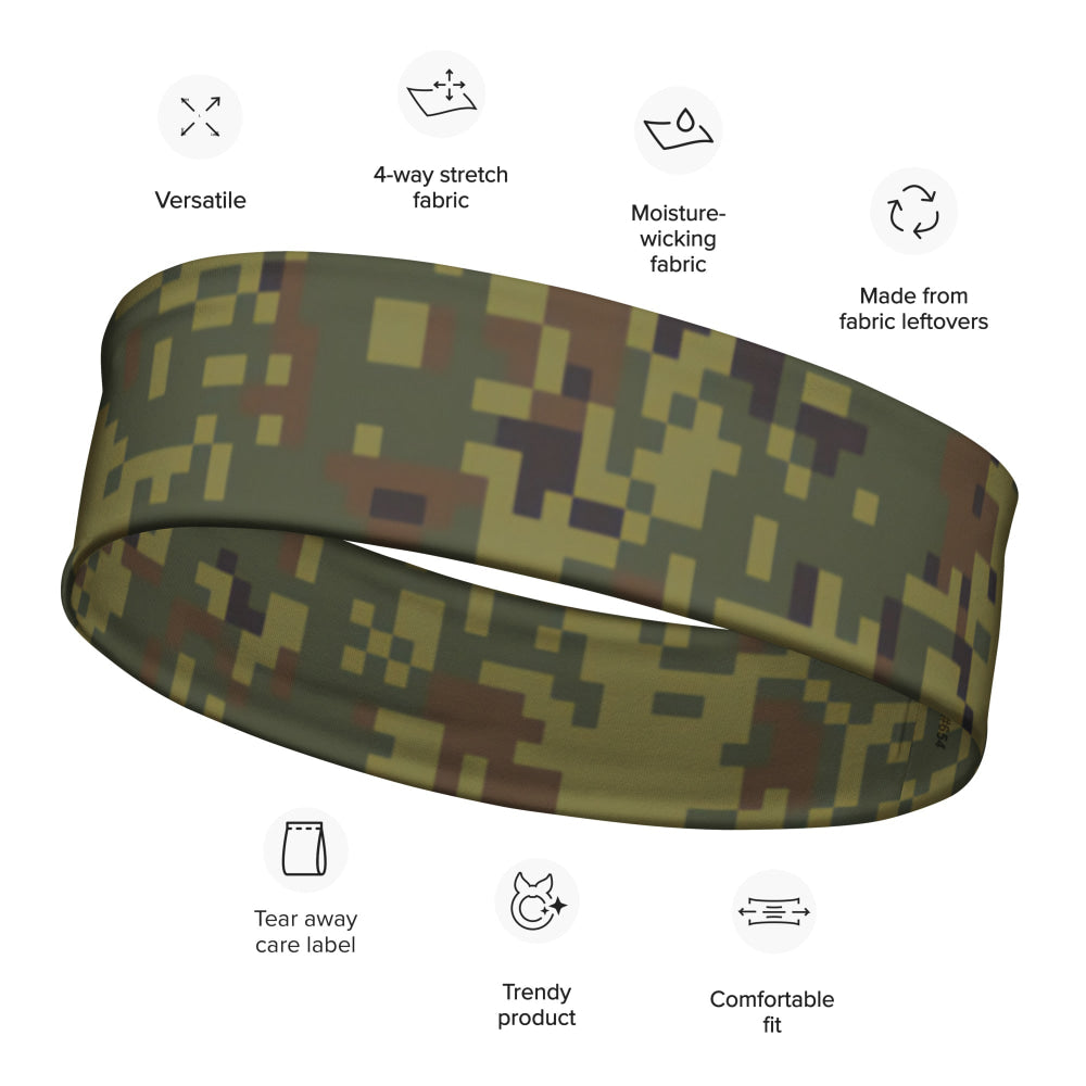 Russian EMR Digital Woodland CAMO Headband