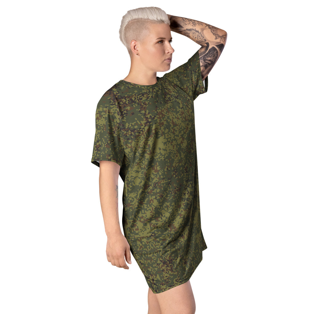 Russian EMR Digital Woodland CAMO T-shirt dress - Womens T-Shirt Dress