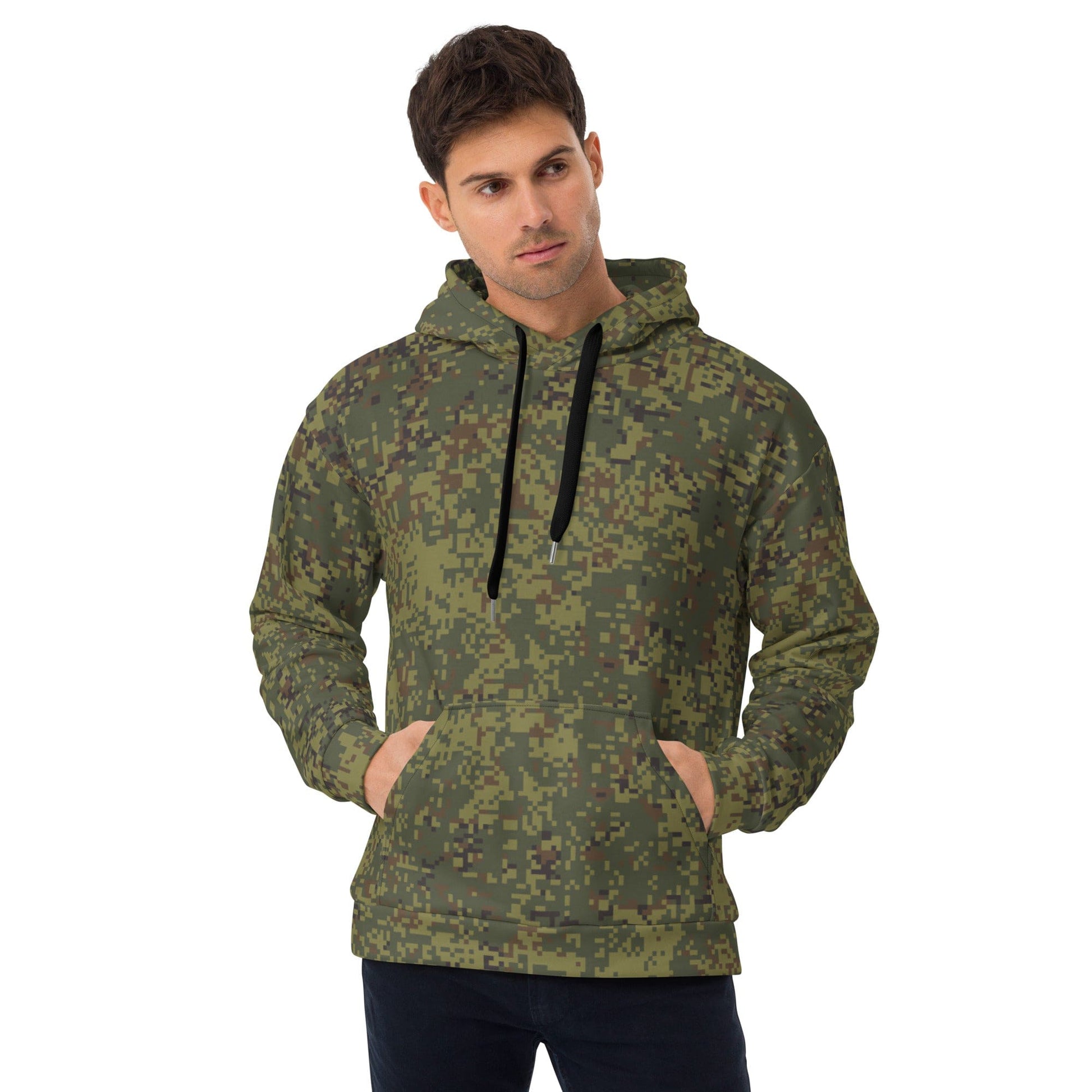 Russian EMR Digital Woodland CAMO Unisex Hoodie - 2XS