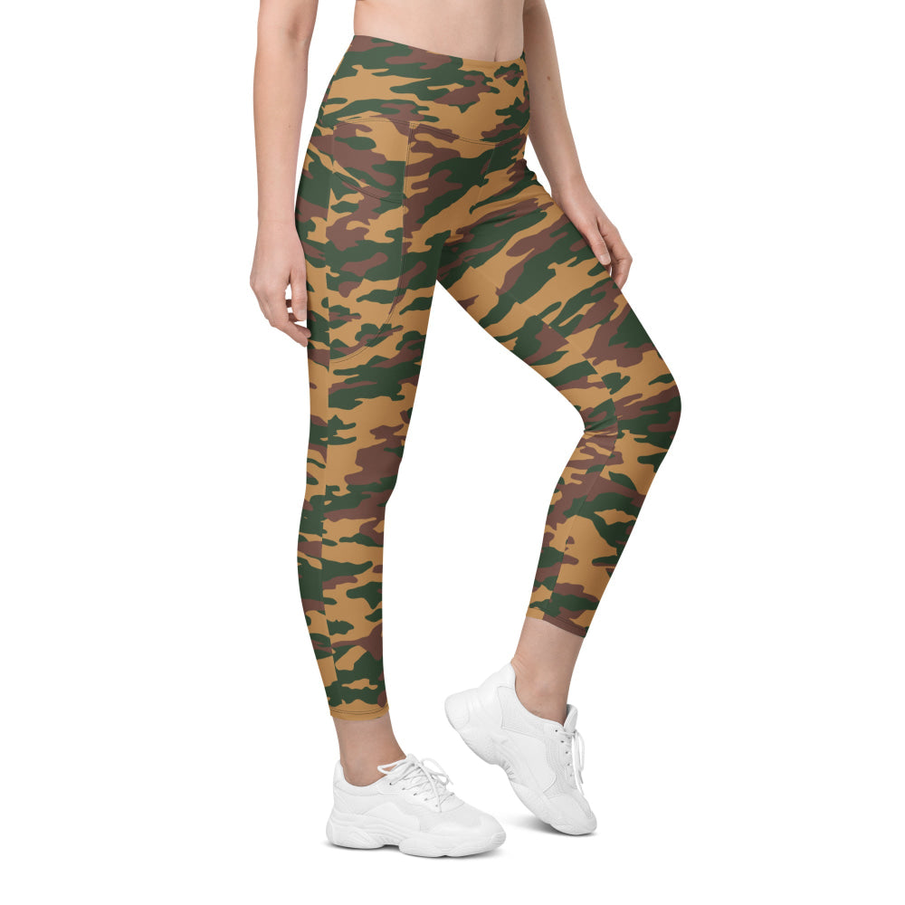 Russian Flora Arbuz Mountain CAMO Leggings with pockets - 2XS - Womens With Pockets