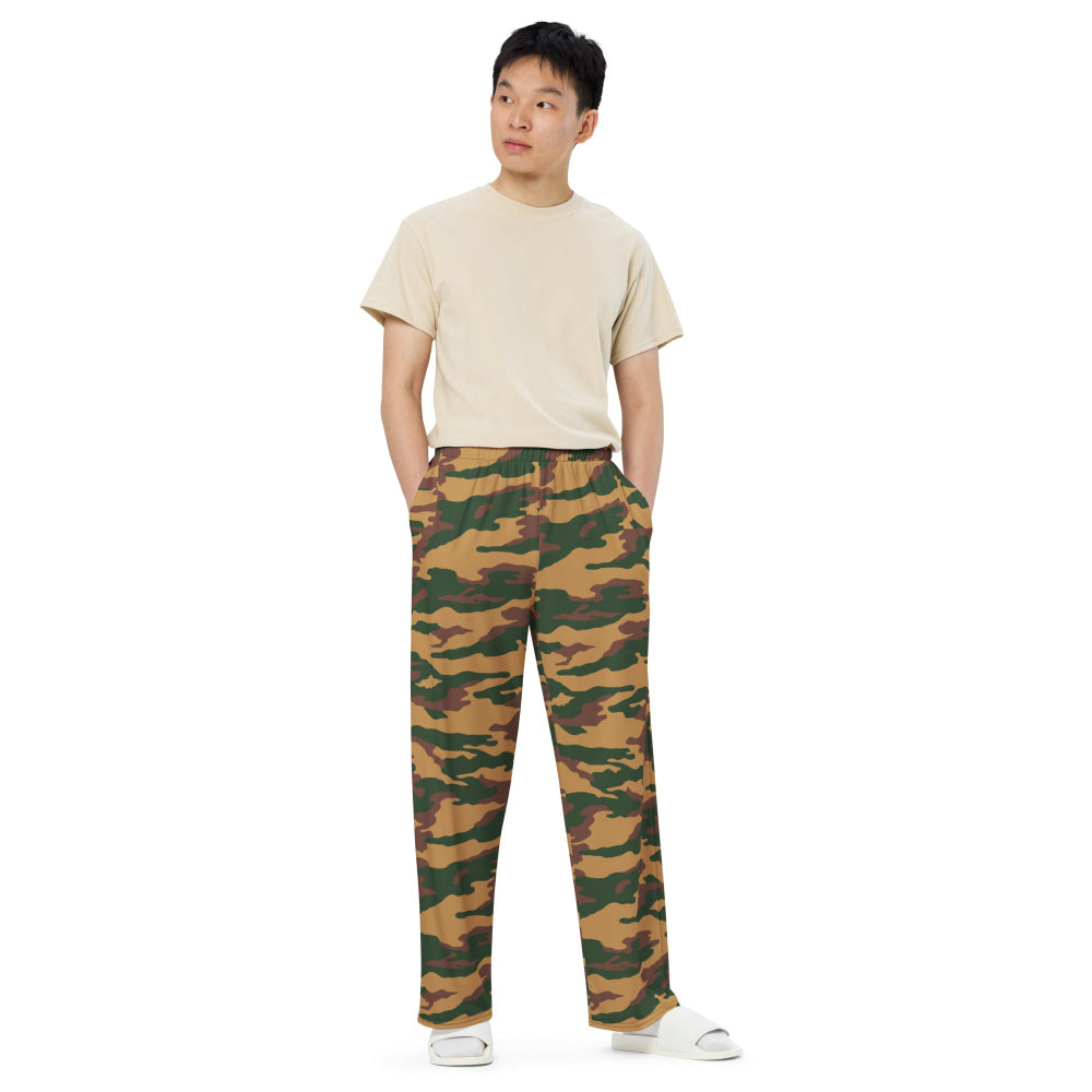 Russian Flora Arbuz Mountain CAMO unisex wide-leg pants - Unisex Wide-Leg Pants