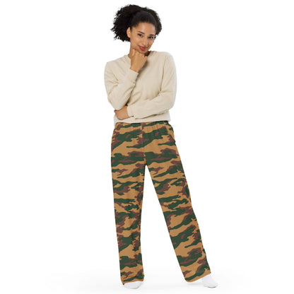 Russian Flora Arbuz Mountain CAMO unisex wide-leg pants - Unisex Wide-Leg Pants