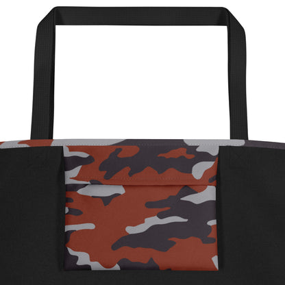 Russian Flora Red CAMO Large Tote Bag