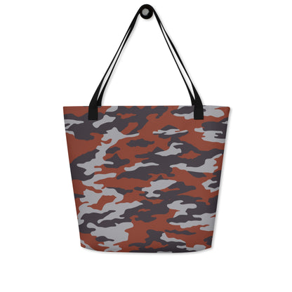Russian Flora Red CAMO Large Tote Bag