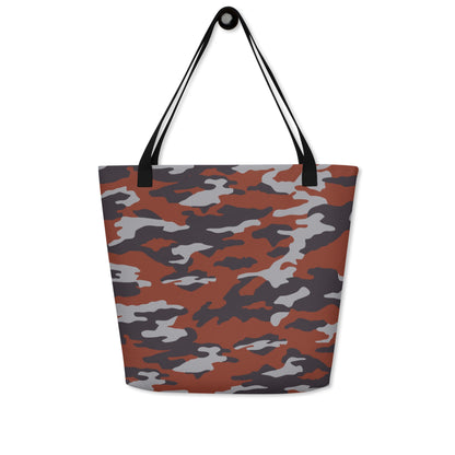 Russian Flora Red CAMO Large Tote Bag