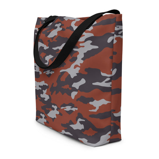 Russian Flora Red CAMO Large Tote Bag