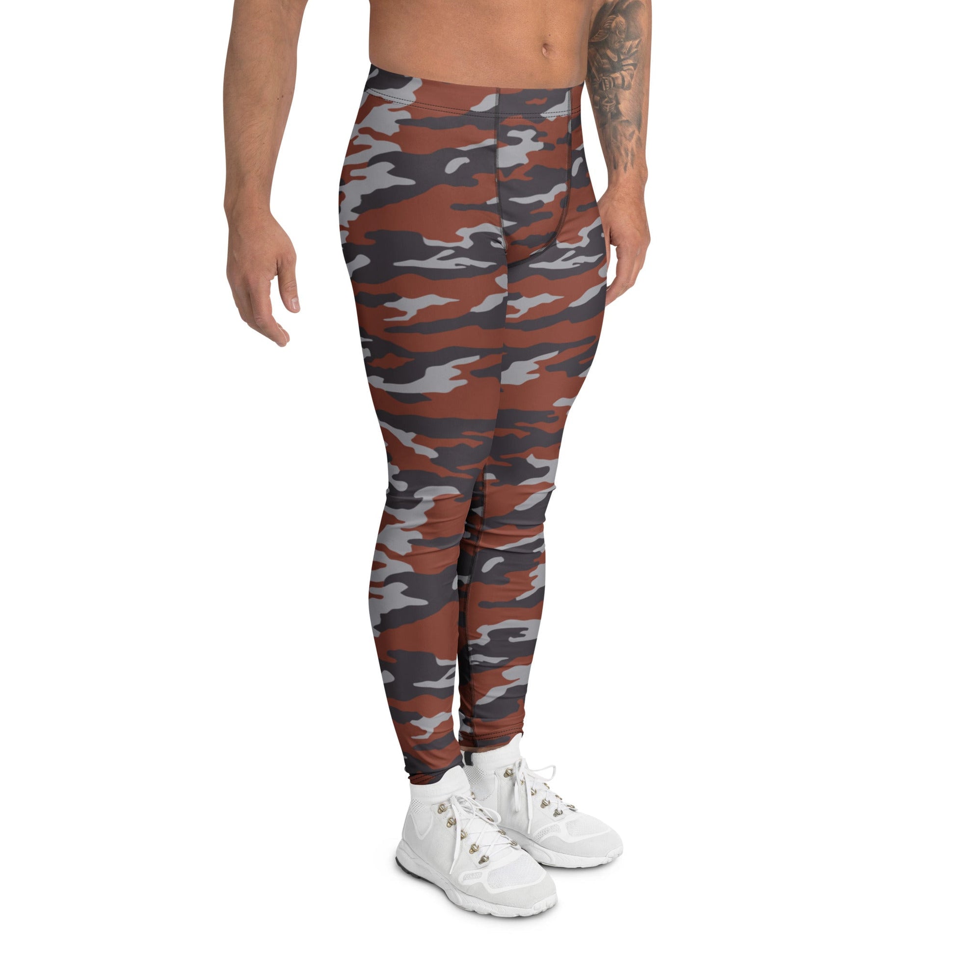 Russian Flora Red CAMO Mens Leggings