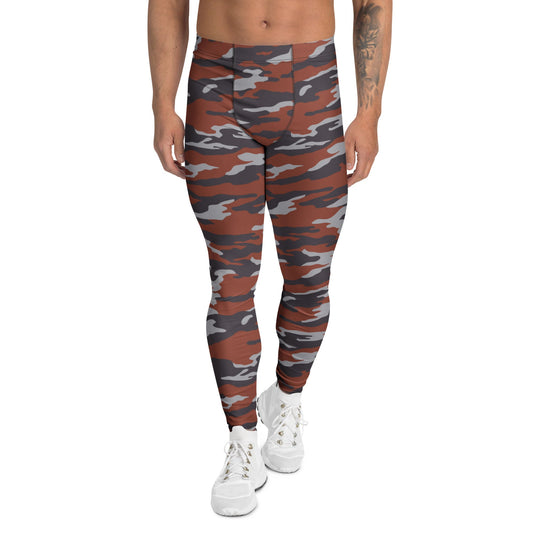 Russian Flora Red CAMO Mens Leggings - XS