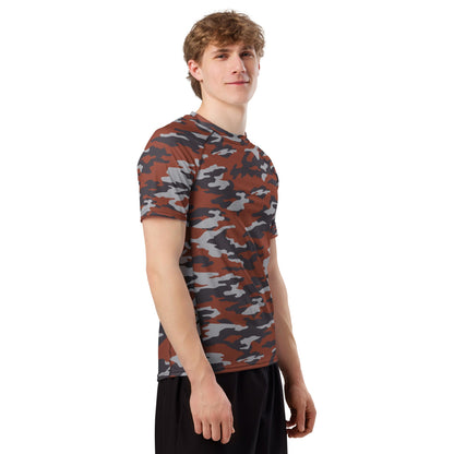 Russian Flora Red CAMO Mens Short-Sleeve Rash Guard