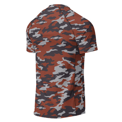 Russian Flora Red CAMO Mens Short-Sleeve Rash Guard