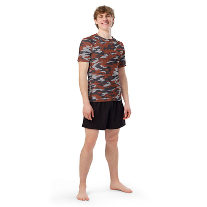 Russian Flora Red CAMO Mens Short-Sleeve Rash Guard