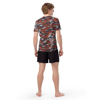 Russian Flora Red CAMO Mens Short-Sleeve Rash Guard