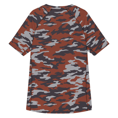 Russian Flora Red CAMO Mens Short-Sleeve Rash Guard