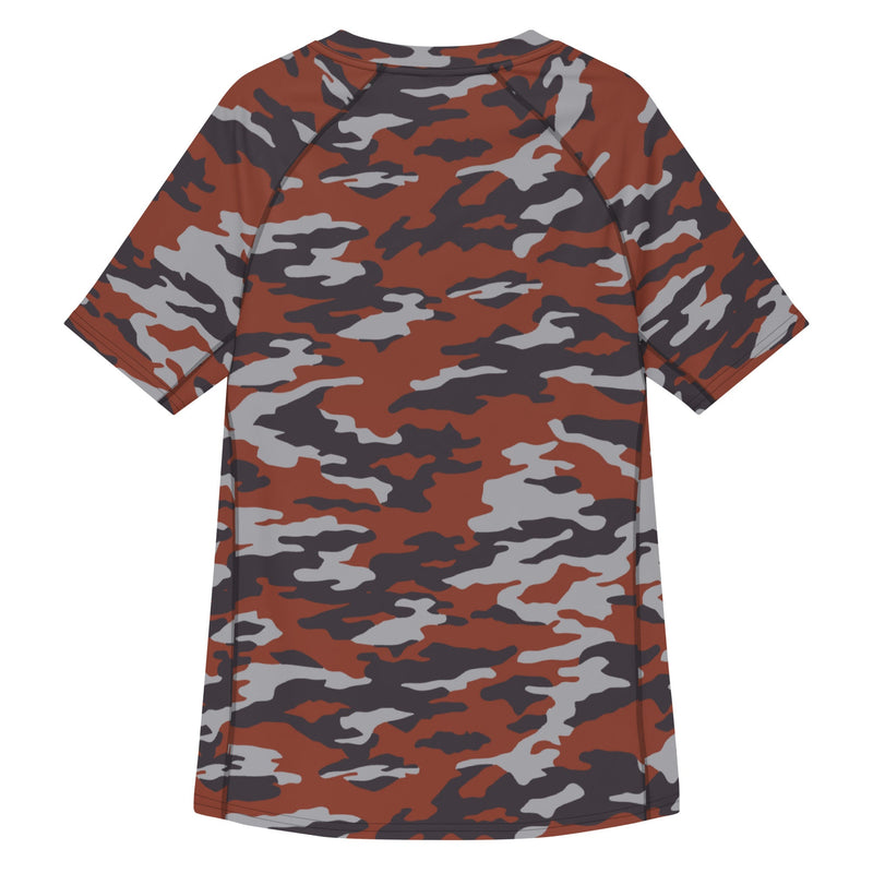 Flora Red Russian CAMO Mens Short-Sleeve Rash Guard - SS
