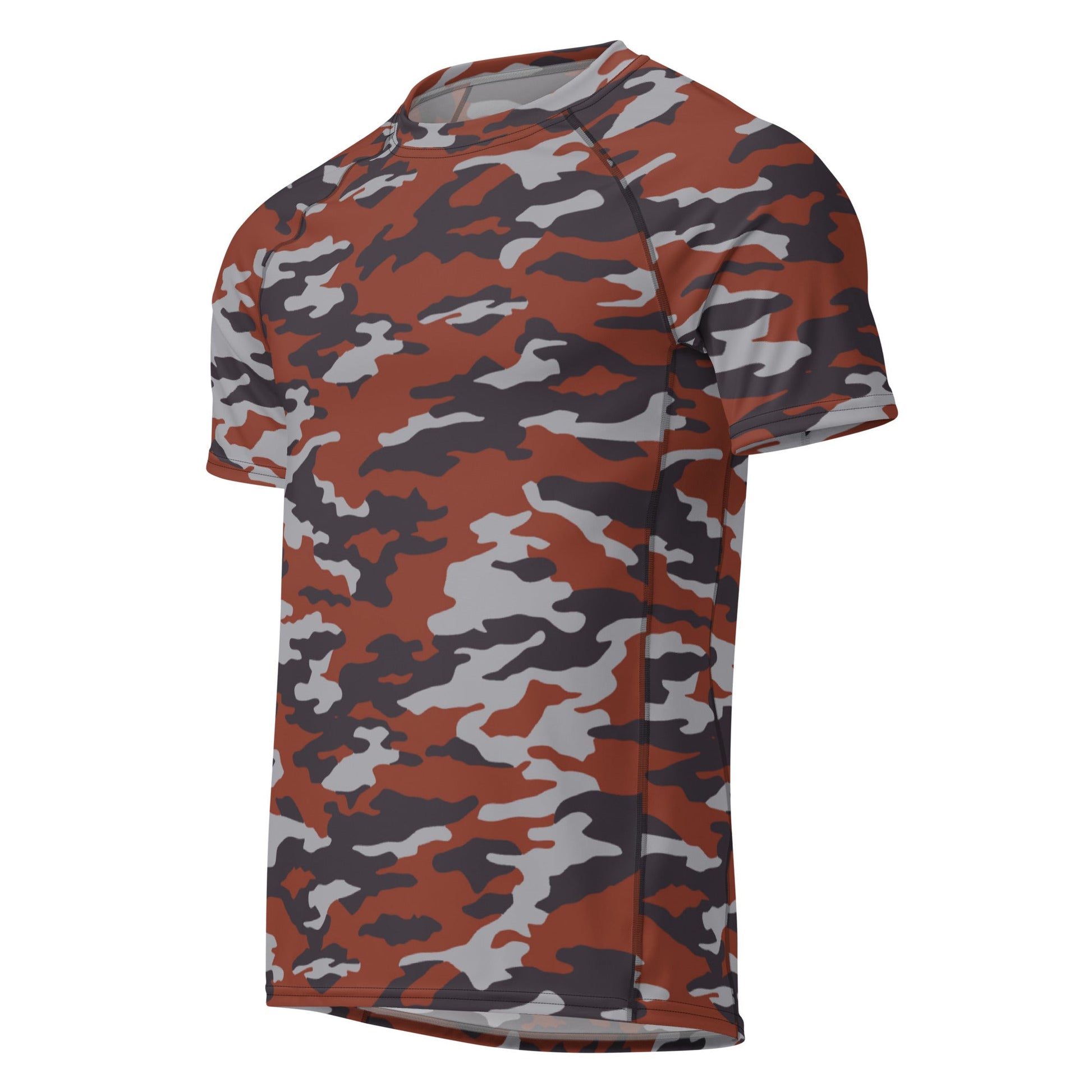 Russian Flora Red CAMO Mens Short-Sleeve Rash Guard