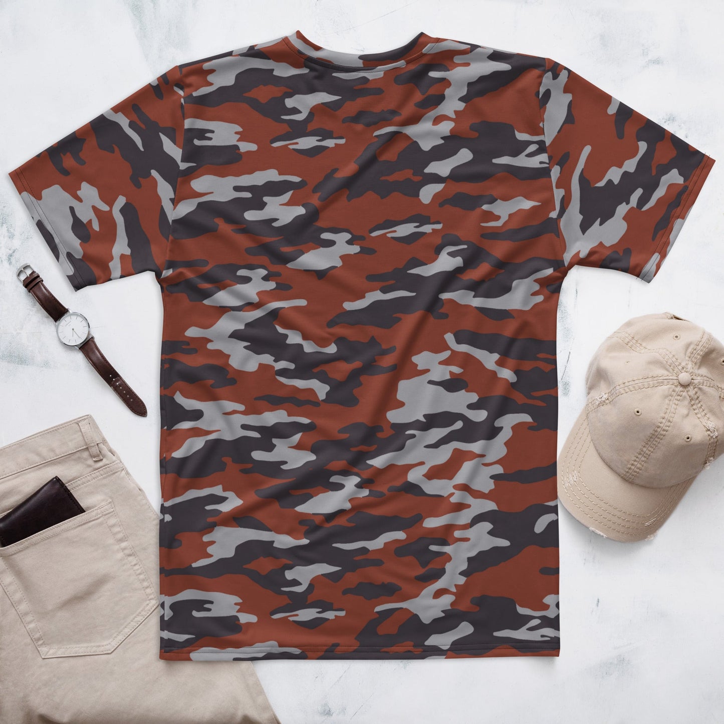 Russian Flora Red CAMO Mens T-Shirt