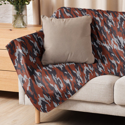 Russian Flora Red CAMO Sherpa Blanket