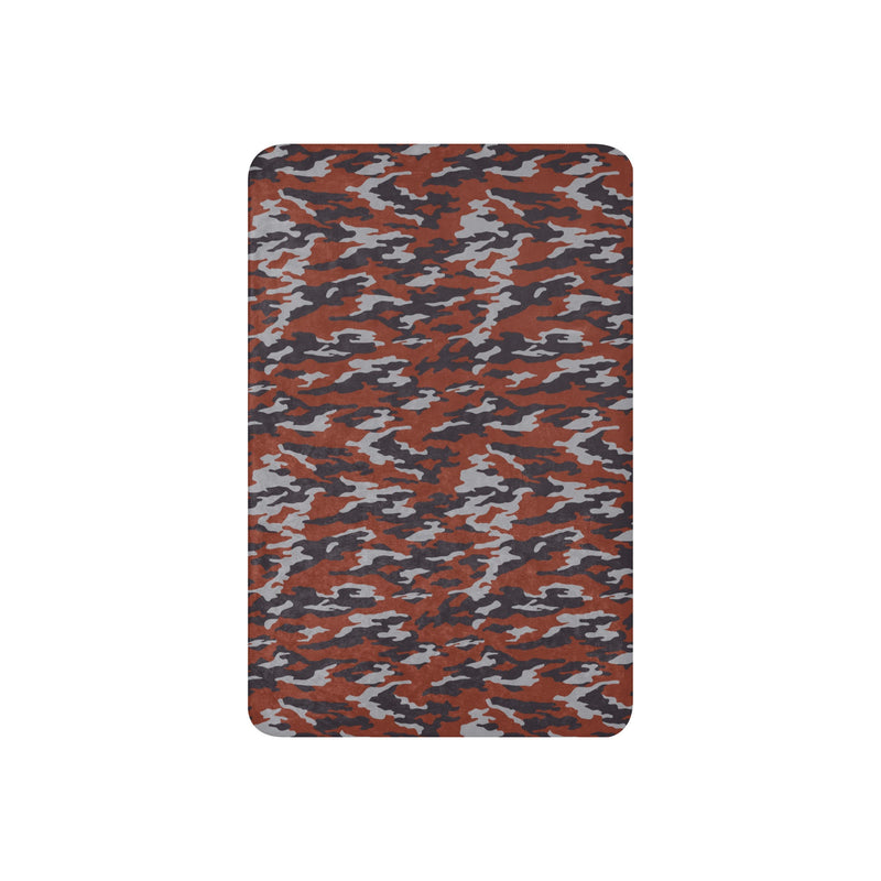 Flora Red Russian CAMO Sherpa Blanket