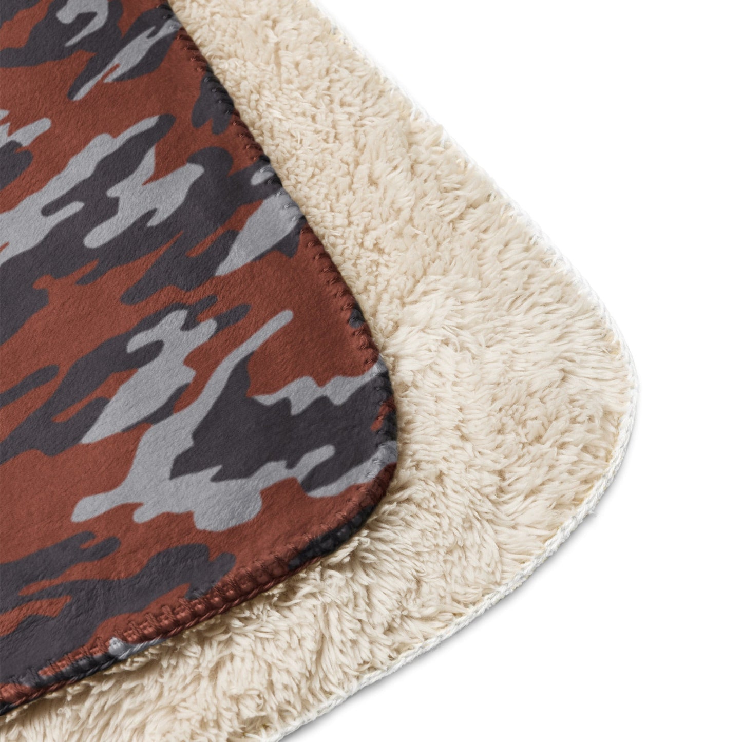 Russian Flora Red CAMO Sherpa Blanket
