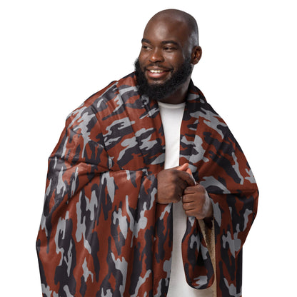 Russian Flora Red CAMO Sherpa Blanket