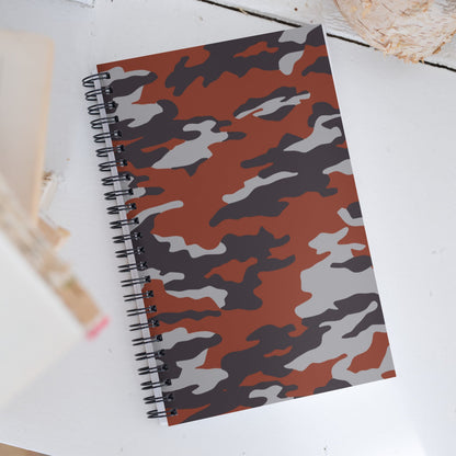 Russian Flora Red CAMO Spiral Notebook
