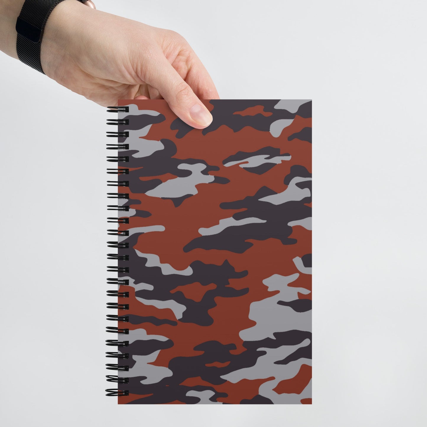 Russian Flora Red CAMO Spiral Notebook