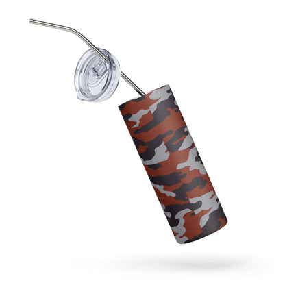 Russian Flora Red CAMO Stainless Steel Tumbler