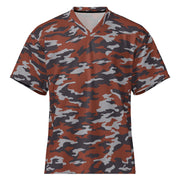 Flora Red Russian CAMO Unisex American Football Jersey - 2XS
