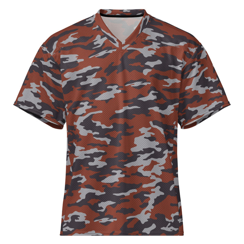 Flora Red Russian CAMO Unisex American Football Jersey - 2XS