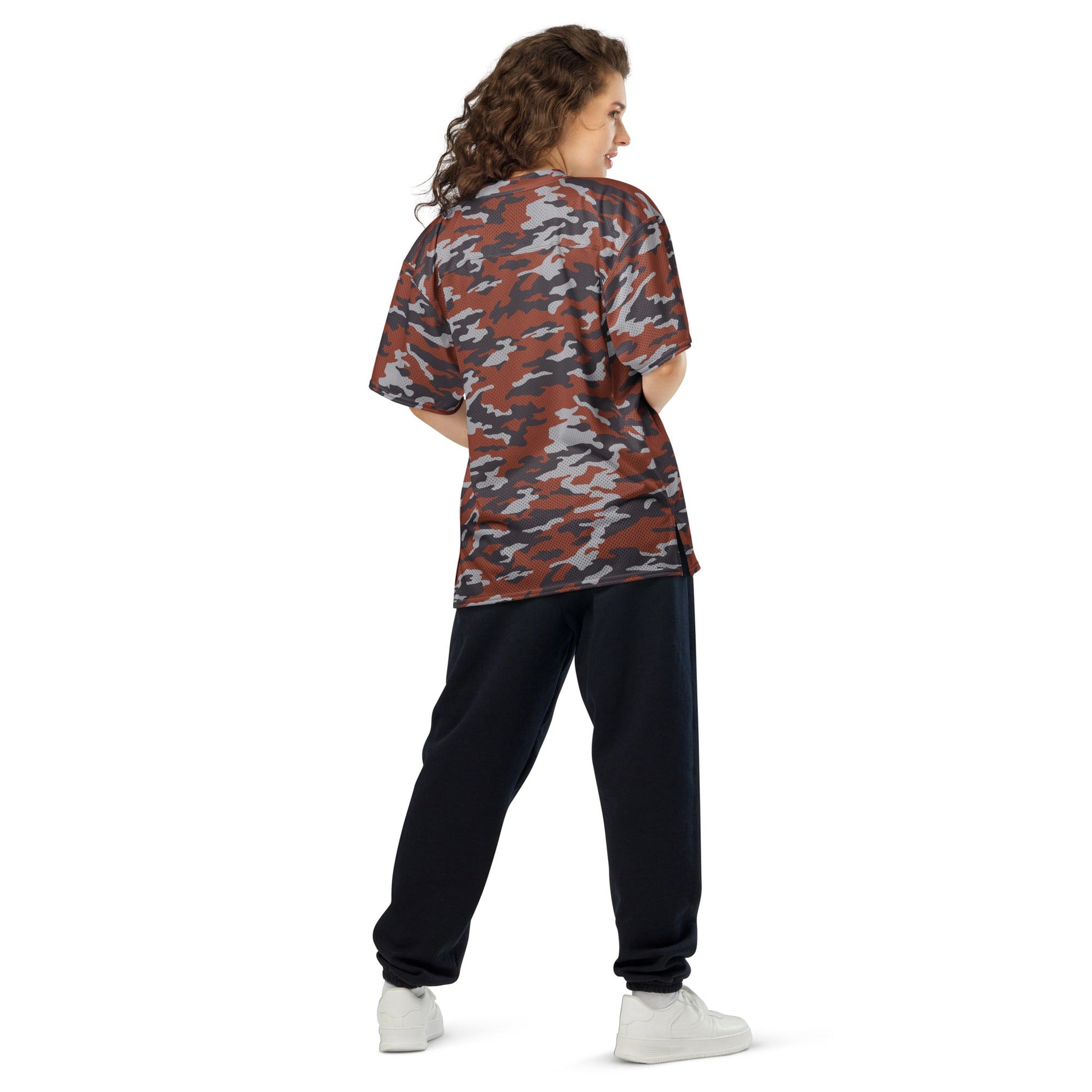 Russian Flora Red CAMO Unisex American Football Jersey