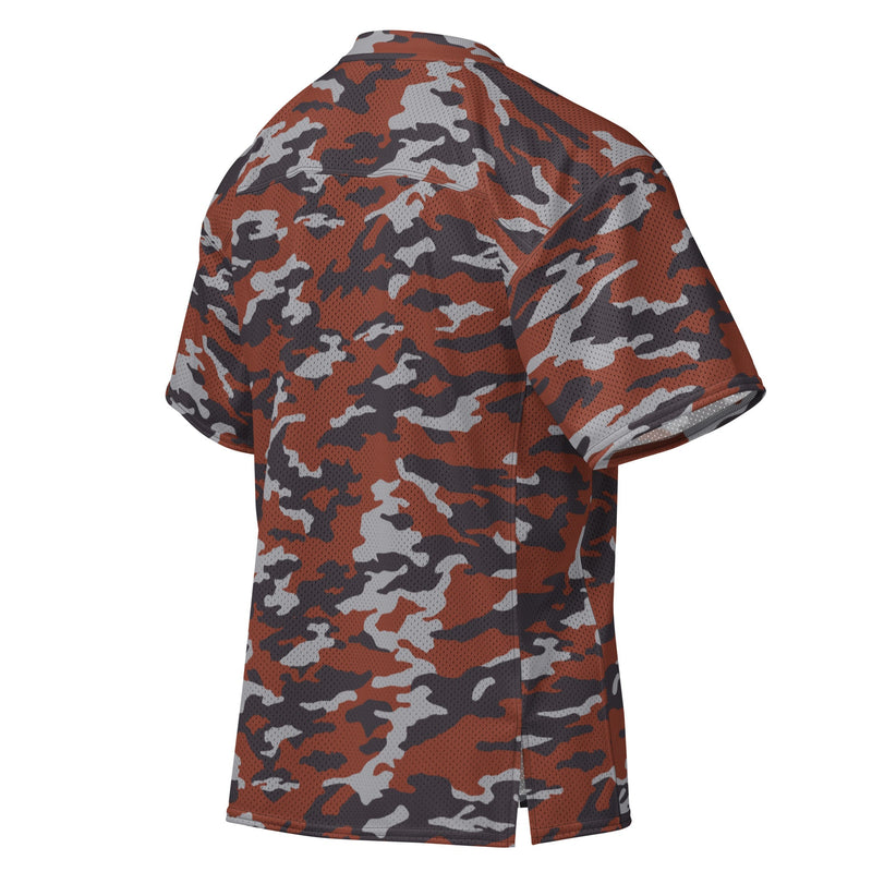 Flora Red Russian CAMO Unisex American Football Jersey