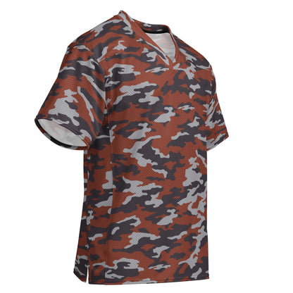 Russian Flora Red CAMO Unisex American Football Jersey