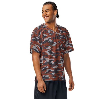 Russian Flora Red CAMO Unisex American Football Jersey