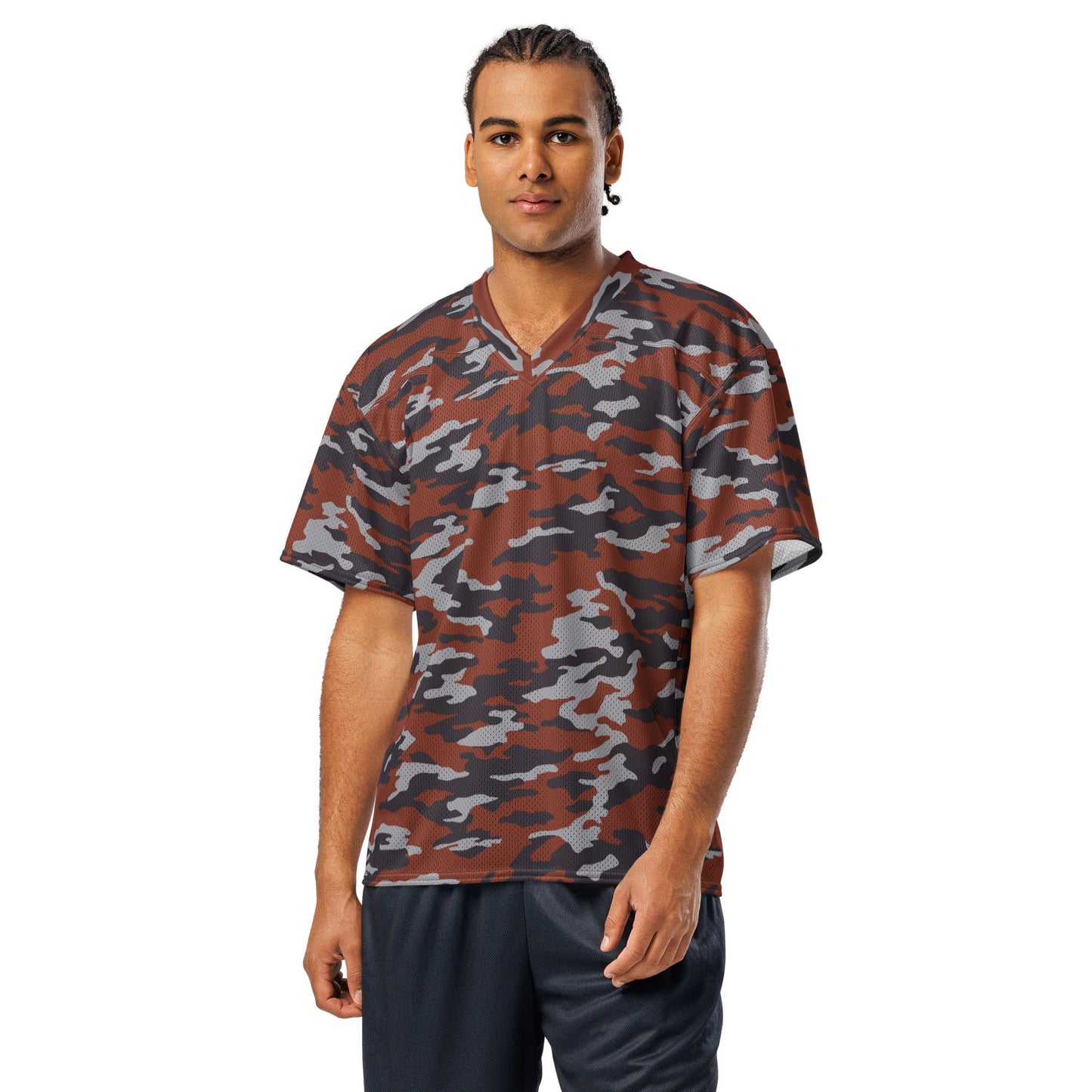 Russian Flora Red CAMO Unisex American Football Jersey