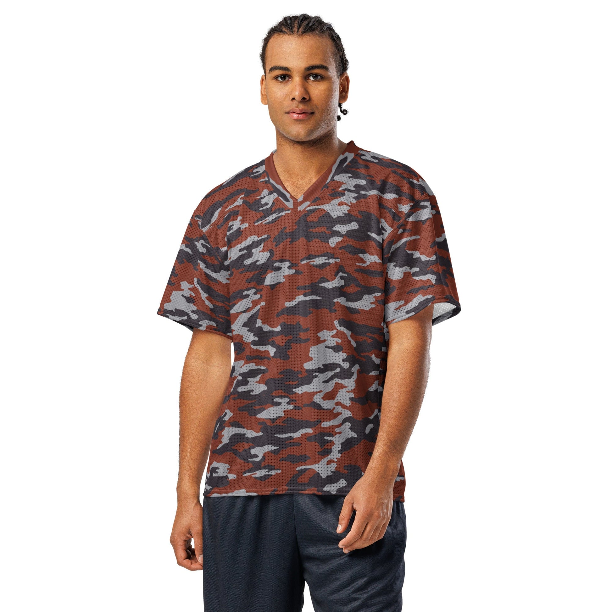 Russian Flora Red CAMO Unisex American Football Jersey