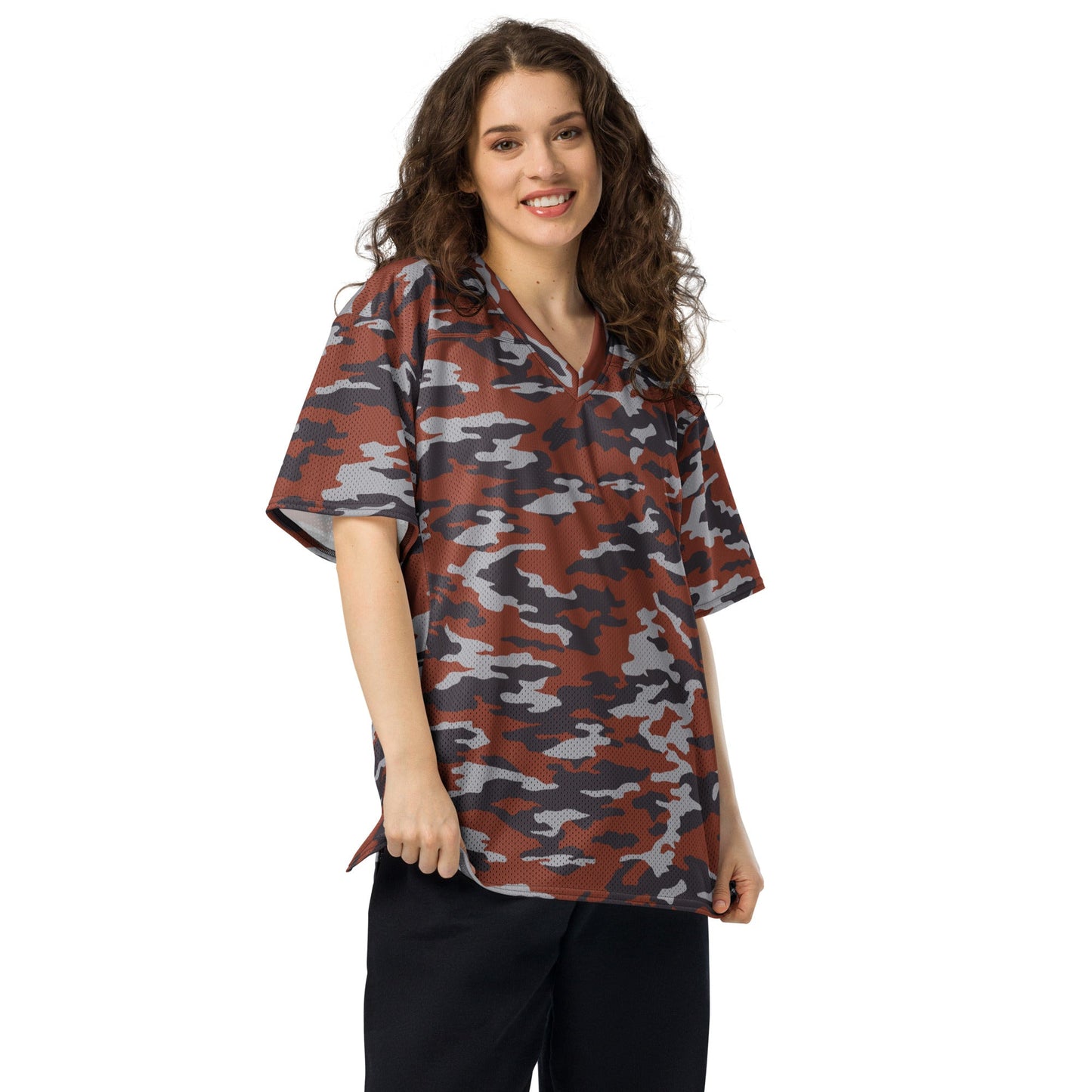 Russian Flora Red CAMO Unisex American Football Jersey