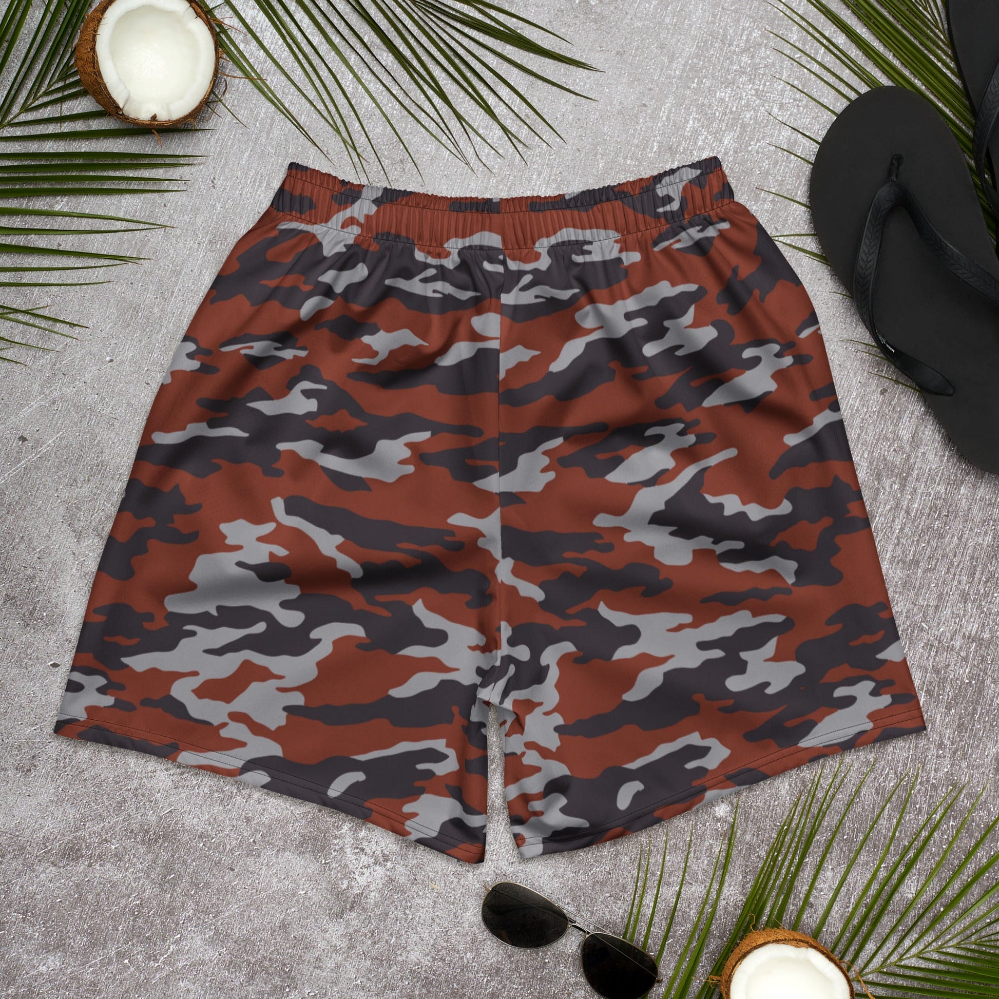 Russian Flora Red CAMO Unisex Athletic Long Shorts