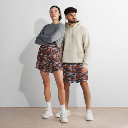 Russian Flora Red CAMO Unisex Athletic Long Shorts