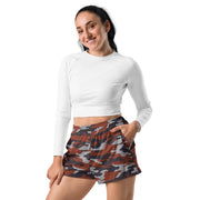 Flora Red Russian CAMO Unisex Athletic Shorts
