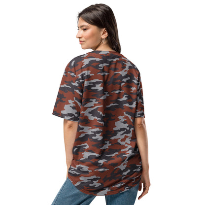 Russian Flora Red CAMO Unisex Baseball Jersey