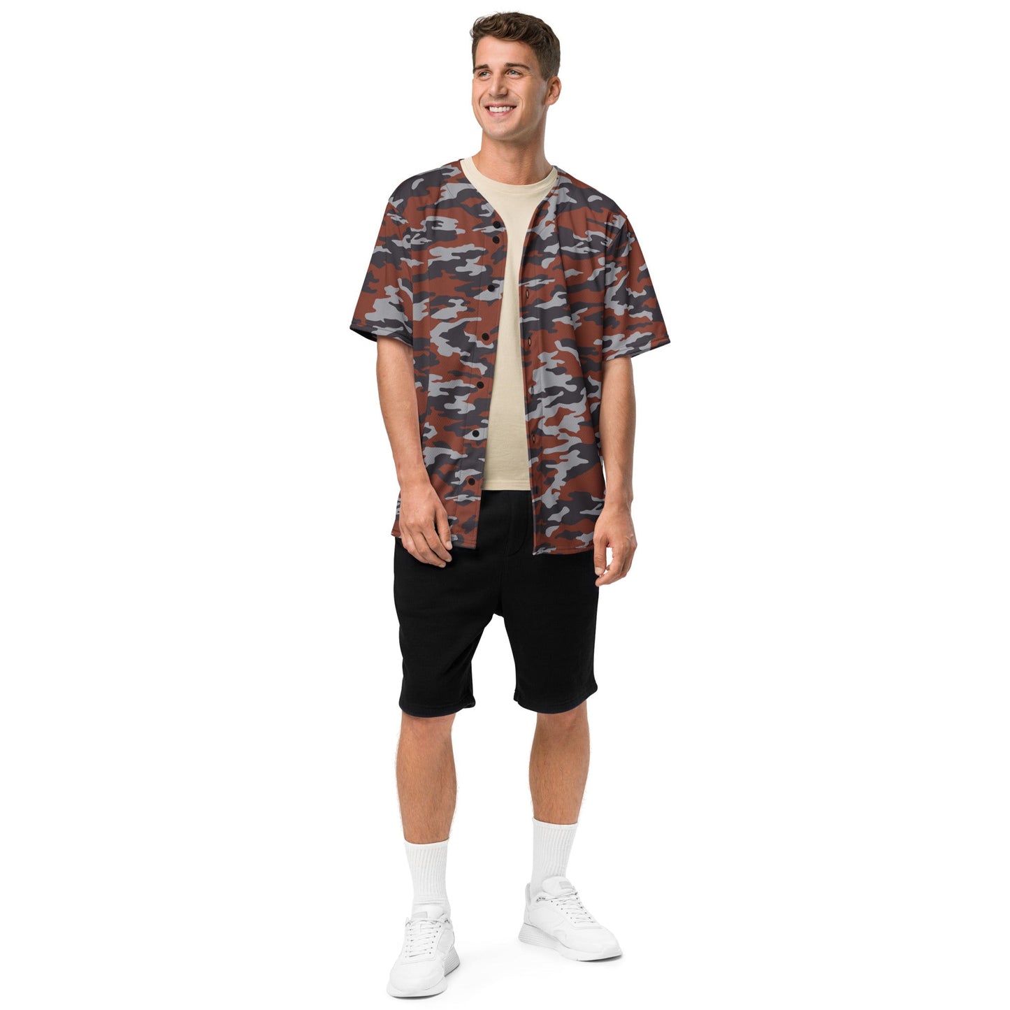 Russian Flora Red CAMO Unisex Baseball Jersey