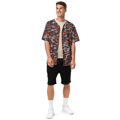 Russian Flora Red CAMO Unisex Baseball Jersey