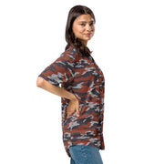 Flora Red Russian CAMO Unisex Baseball Jersey